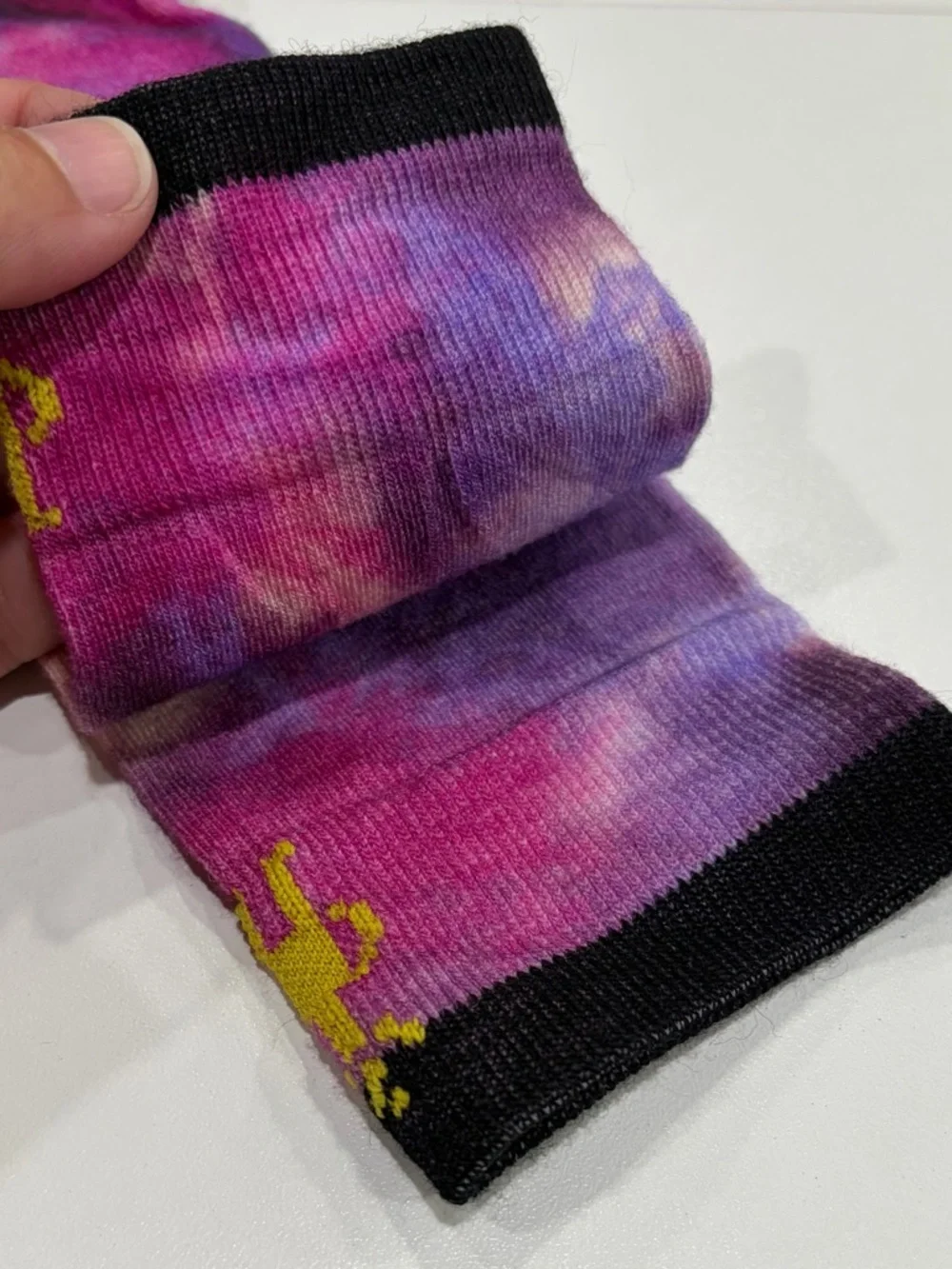 SmartWool Boys Girls Kids Medium Tie Dye Print Zero Cushion Ski Socks Pink NWT